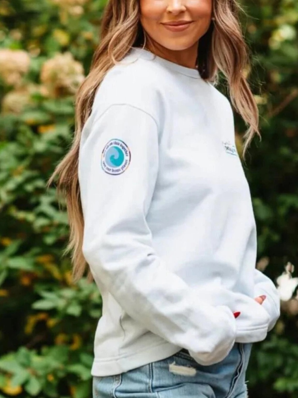 💙🌿 Patagonia Women Unity Fitz Wildrise Crew Chilled Blue M Outdoor Gorpcore